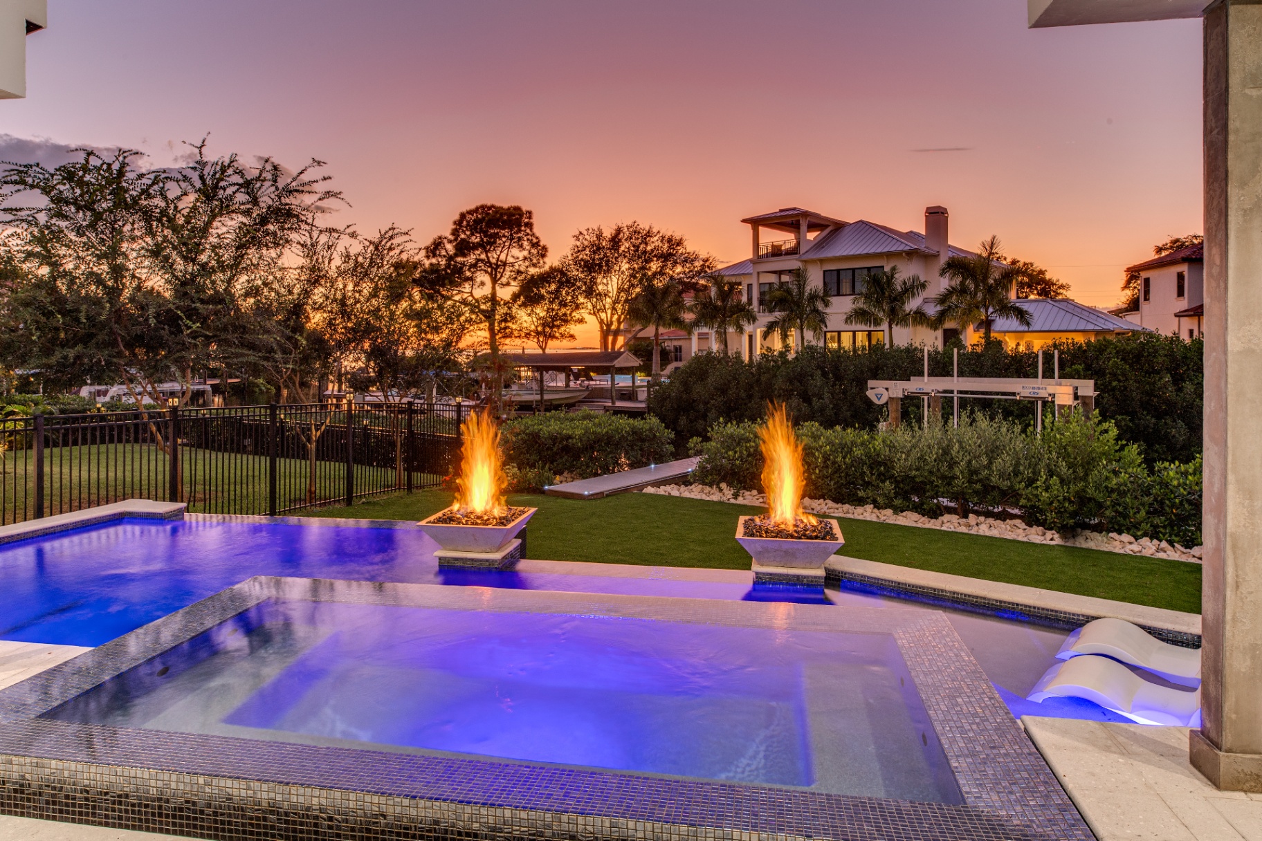 Modern Sunset — Wahoo Pools custom build 3