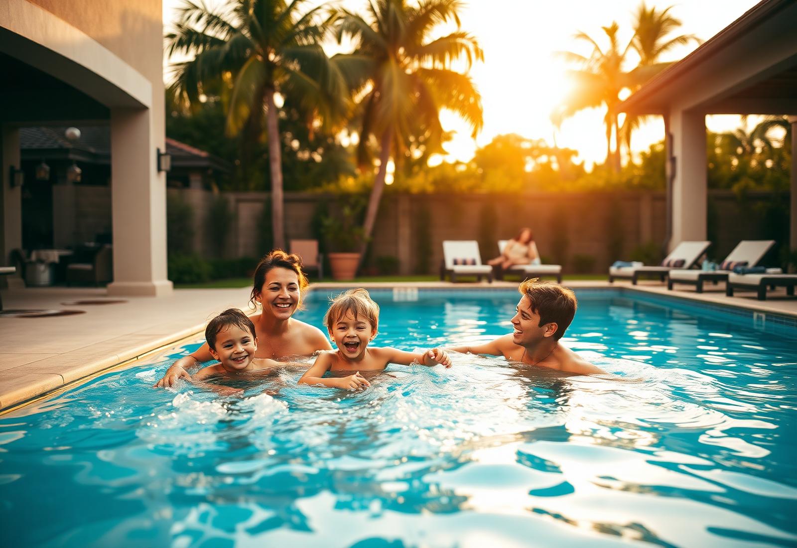 Wahoo Pools family backyard in Apollo Beach